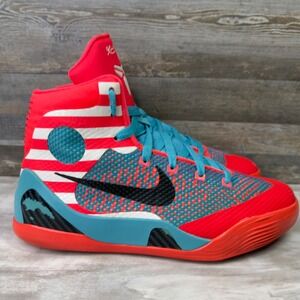 Nike Kobe 9 Elite GS Size 7Y Basketball Shoes Independence Day‎ Red 636602-600